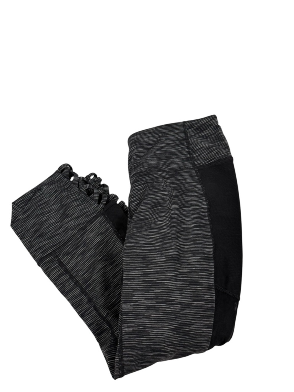 Athleta Black and Gray Performance Leggings size medium